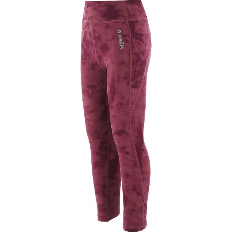 Kids' Kora 7/8 Leggings Purple / Silver