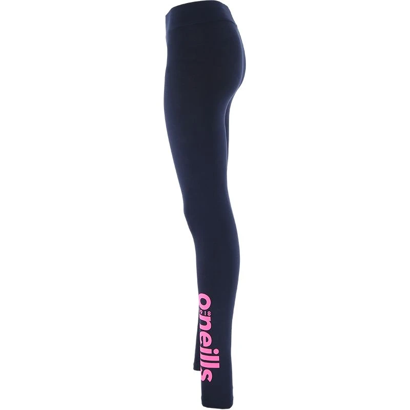 Kids' Kourtney Full Length Leggings Marine / Pink - Image 3