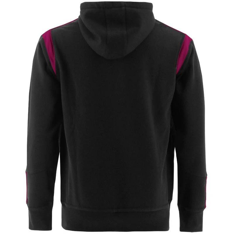 Men's Loxton Hooded Top Black / Maroon - Image 2