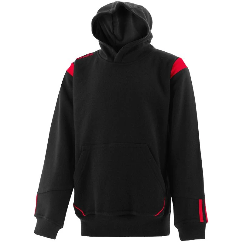 Kids' Loxton Hooded Top Black / Red