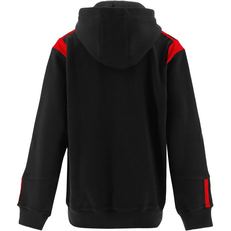 Kids' Loxton Hooded Top Black / Red - Image 2