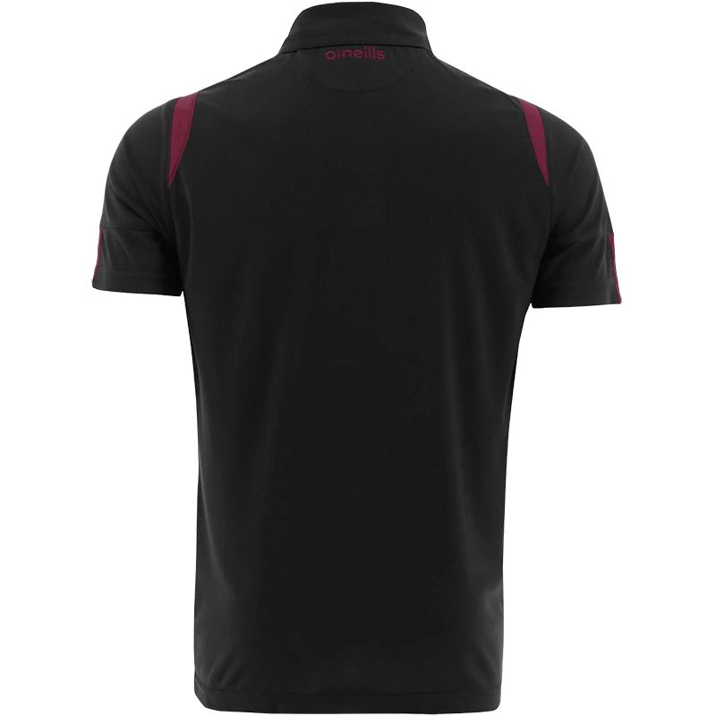 Men's Loxton Polo Shirt Black / Maroon - Image 2