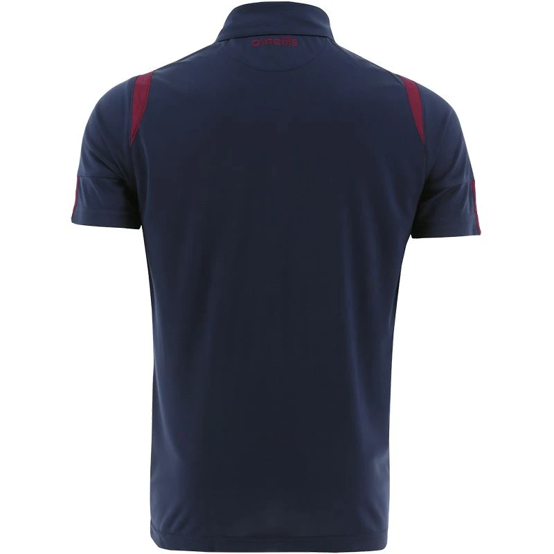 Men's Loxton Polo Shirt Marine / Maroon - Image 2
