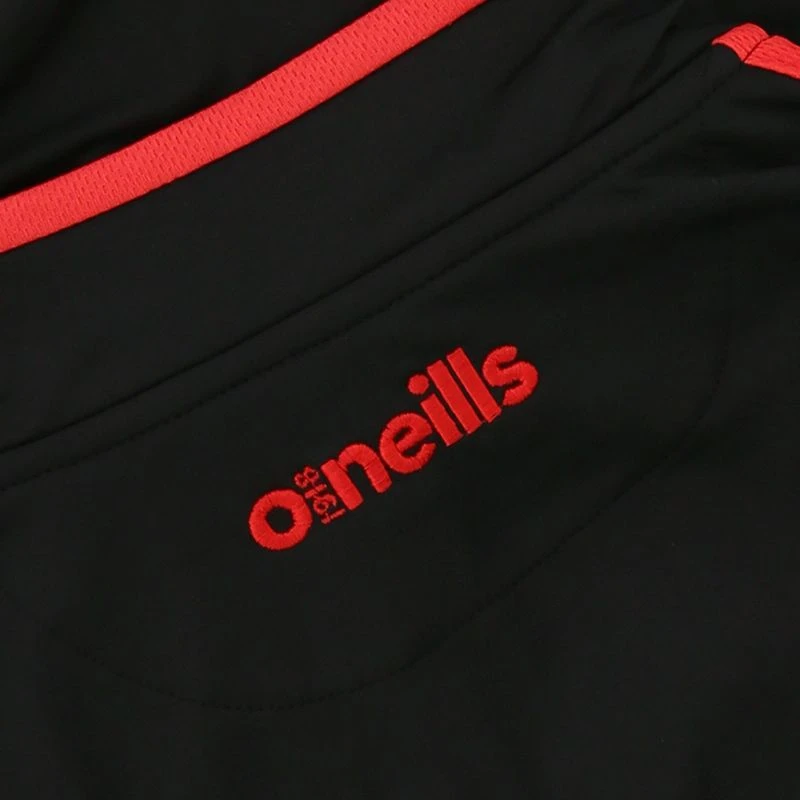 Men's Loxton Brushed Half Zip Top Black / Red - Image 3