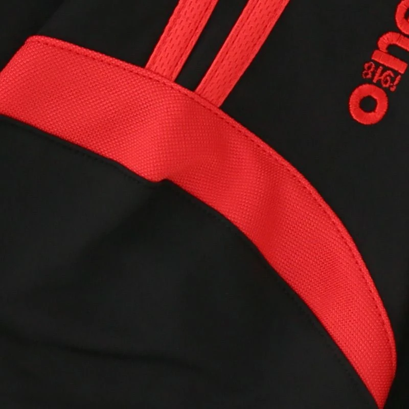 Men's Loxton Brushed Half Zip Top Black / Red - Image 6