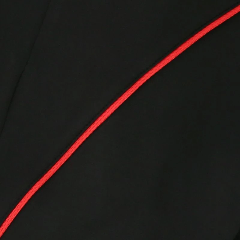 Men's Loxton Brushed Half Zip Top Black / Red - Image 7