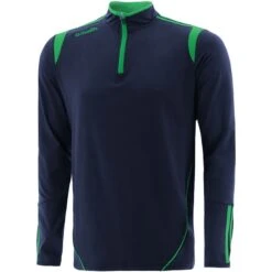 Kids' Loxton Brushed Half Zip Top Marine / Green