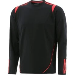 Men's Loxton Brushed Crew Neck Top Black / Red