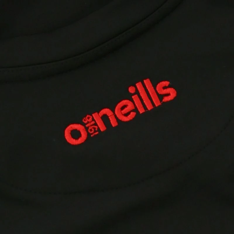 Men's Loxton Brushed Crew Neck Top Black / Red - Image 3