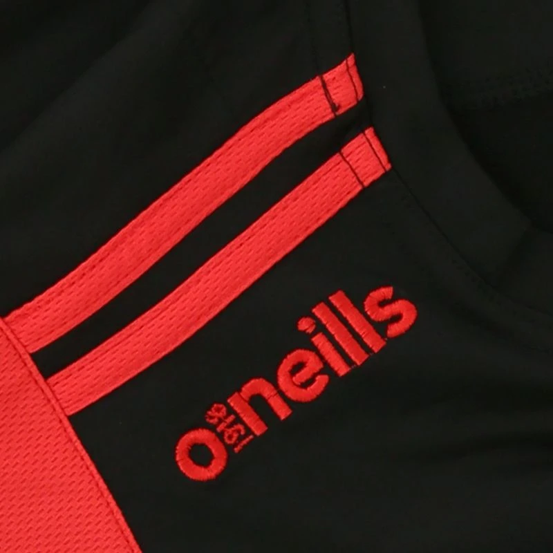 Kids' Loxton Brushed Crew Neck Top Black / Red - Image 4