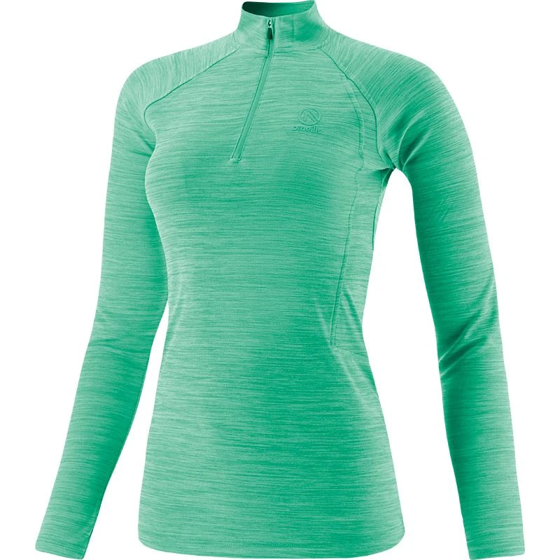 Women's Madison Half Zip Midlayer Top Mint Green