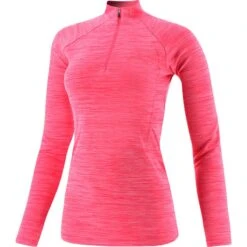 Women's Madison Half Zip Midlayer Top Pink