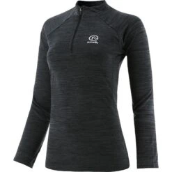 Women's Madison Half Zip Midlayer Top Black