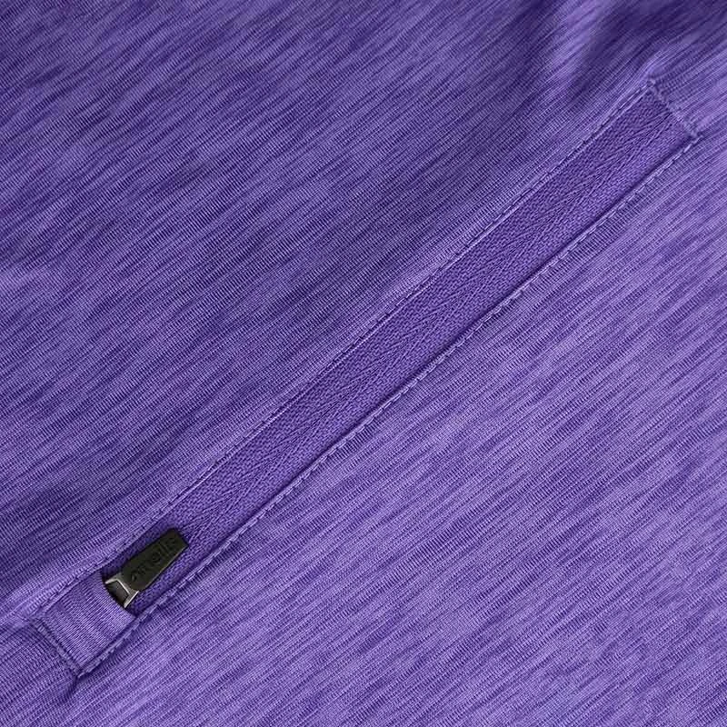 Women's Madison Brushed Half Zip Top Purple - Image 5