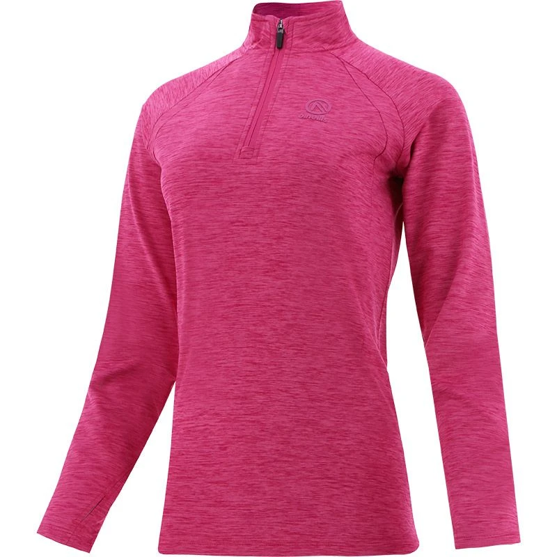 Women's Madison Brushed Half Zip Top Pink - Image 2