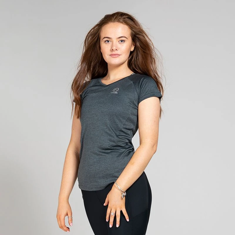 Women's Madison V-Neck T-Shirt Black - Image 3