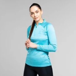 Women's Madison Half Zip Midlayer Top Blue