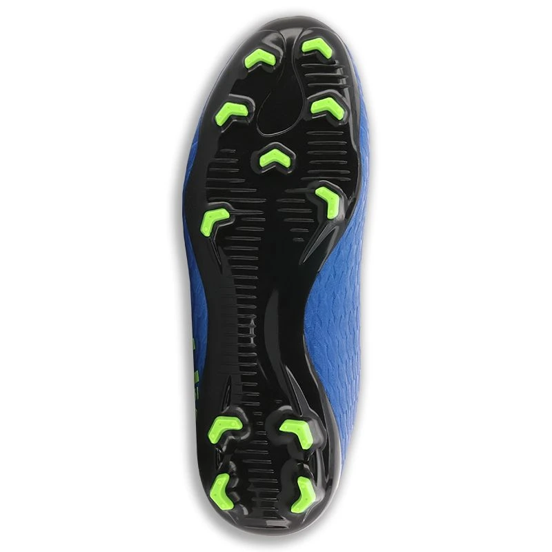 Mamba Firm Ground Laced Football Boots Royal / Lime - Image 4