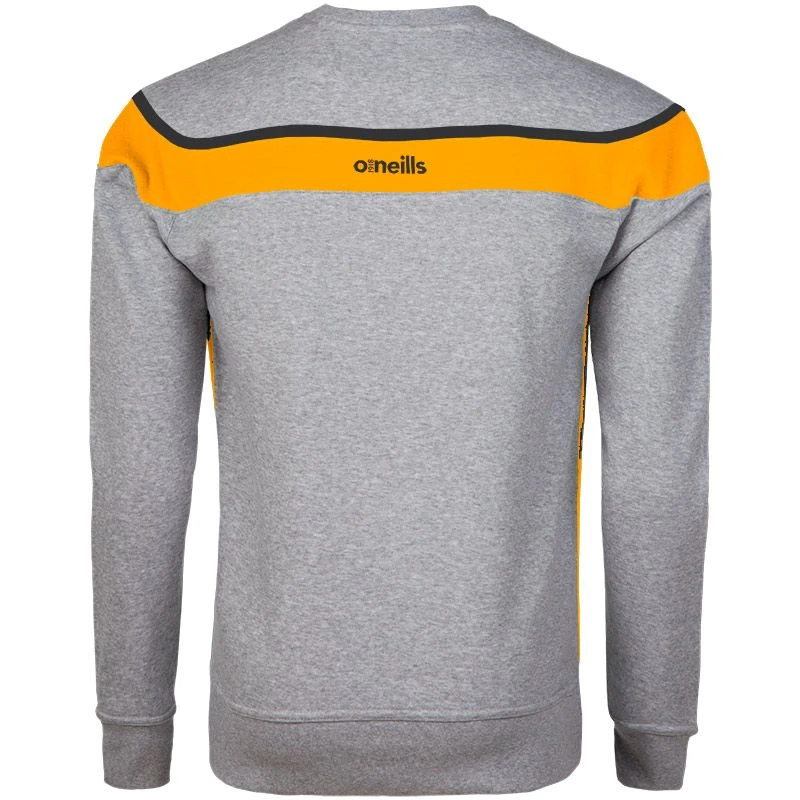 Men's Auckland Fleece Crew Neck Sweatshirt Grey / Amber / Black - Image 2
