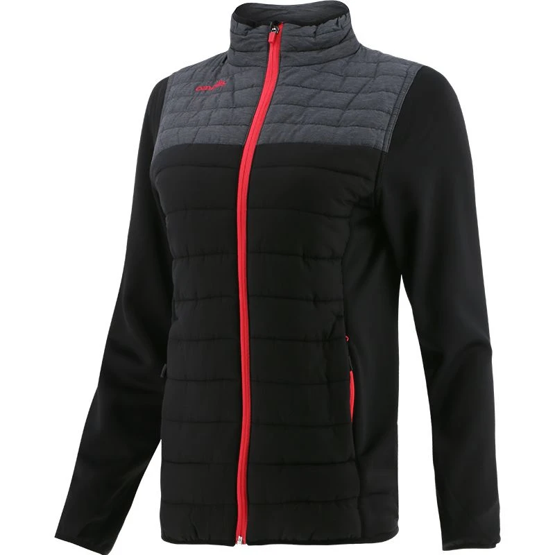 Women's Montana Padded Jacket Black / Pink