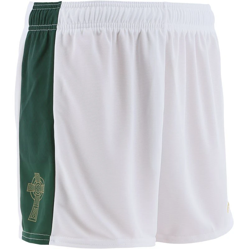 Kids' Mourne Celtic Cross Shorts White