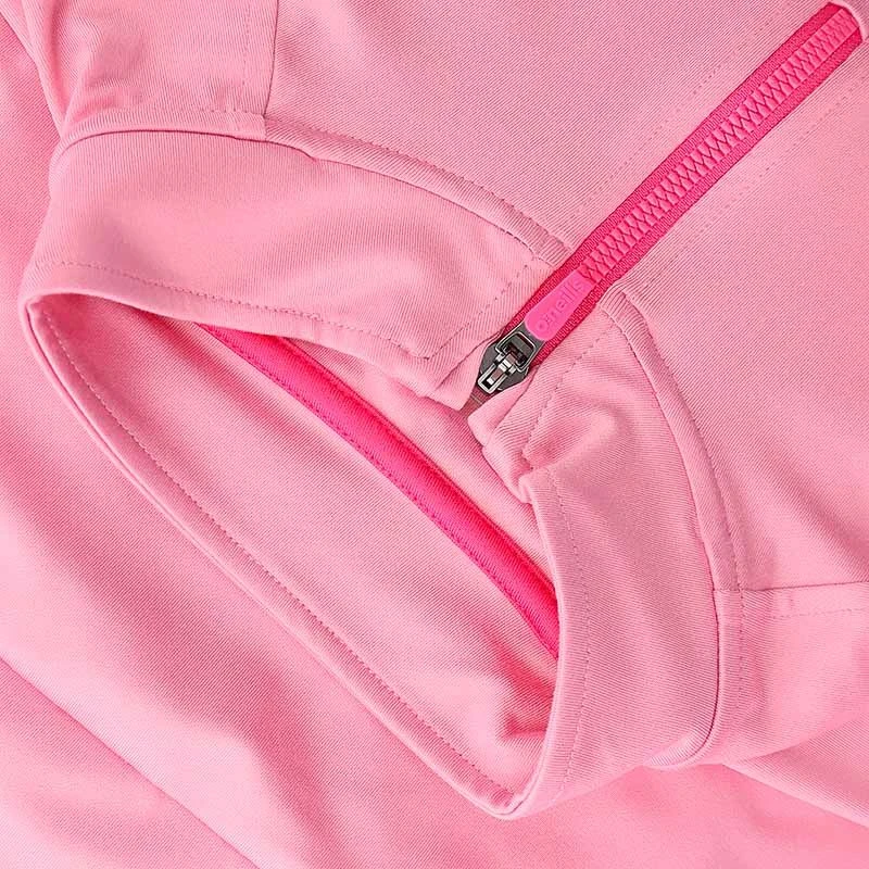 Kids' Natalie Half Zip Top Pink / White - Image 6