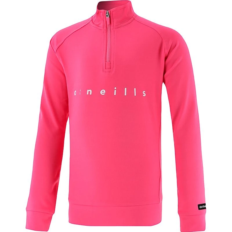 Kids' Natalie Half Zip Top Pink / Black / White - Image 3
