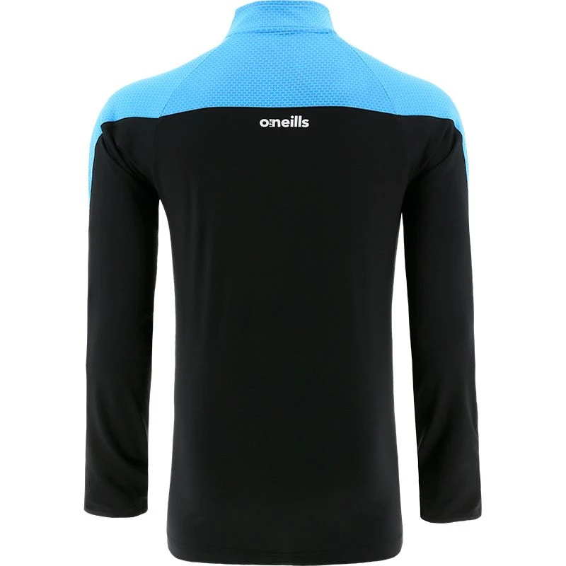 Men's Nevada Brushed Half Zip Top Black / Sky / White - Image 2