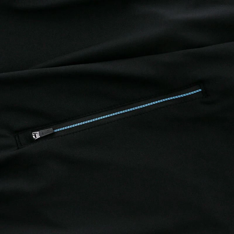 Men's Nevada Brushed Half Zip Top Black / Sky / White - Image 4