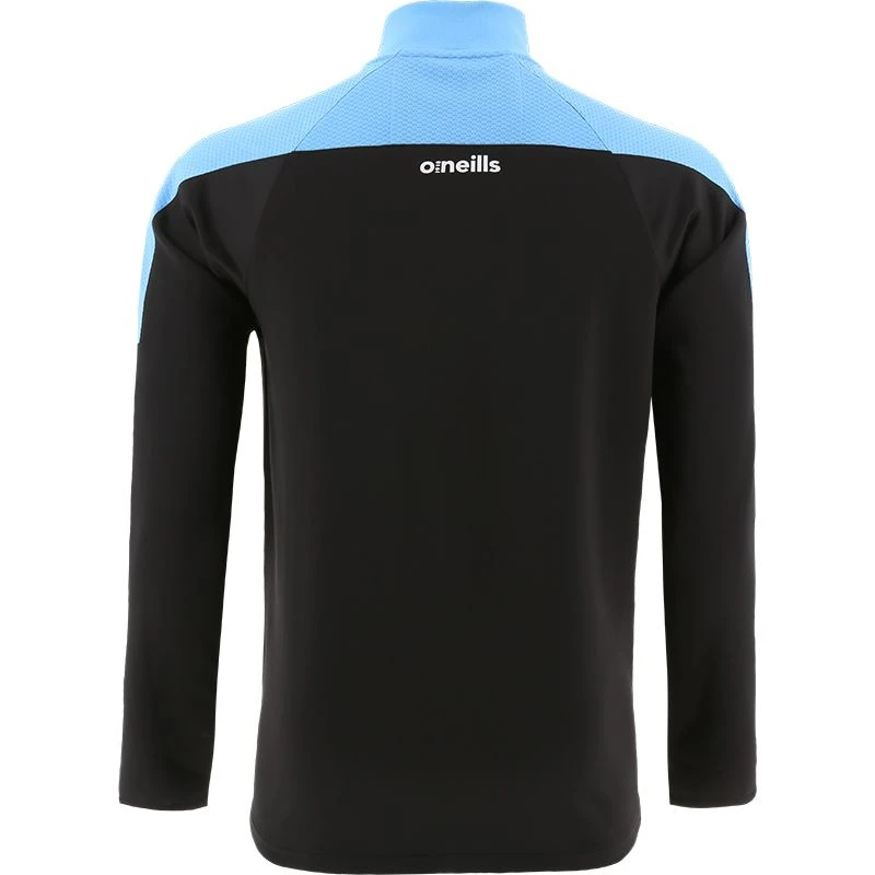 Kids' Nevada 2 Stripe Hybrid Full Zip Top Black / Sky / White - Image 2