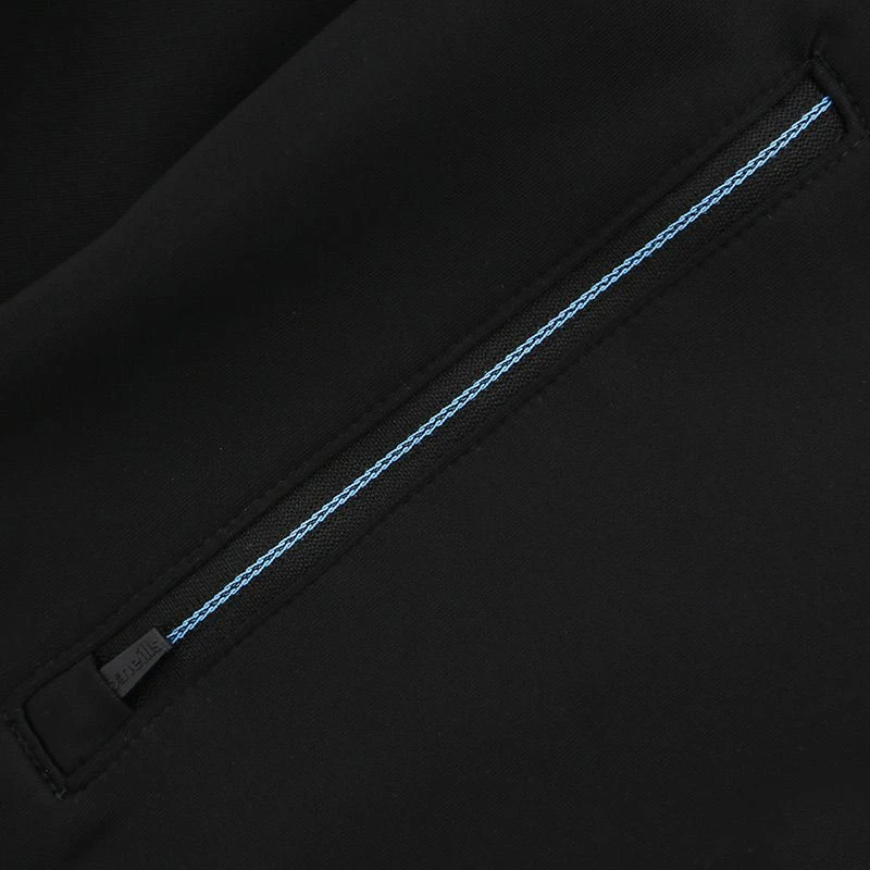 Kids' Nevada 2 Stripe Hybrid Full Zip Top Black / Sky / White - Image 4