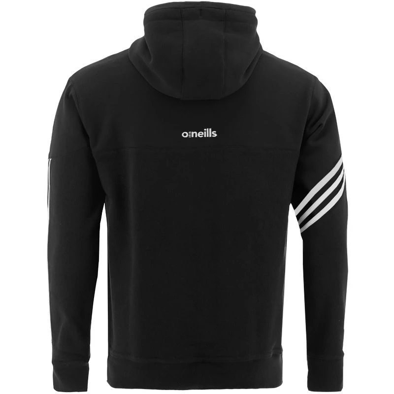 Men's Nevis Fleece Overhead Hoodie Black / White - Image 2