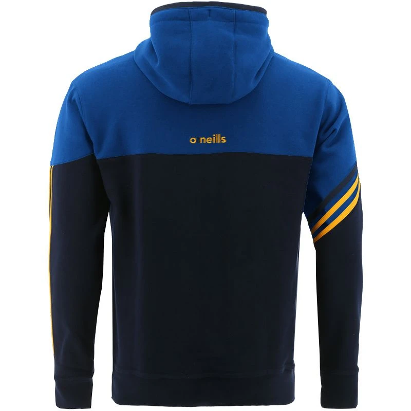 Men's Nevis Fleece Overhead Hoodie Marine / Royal / Amber - Image 2
