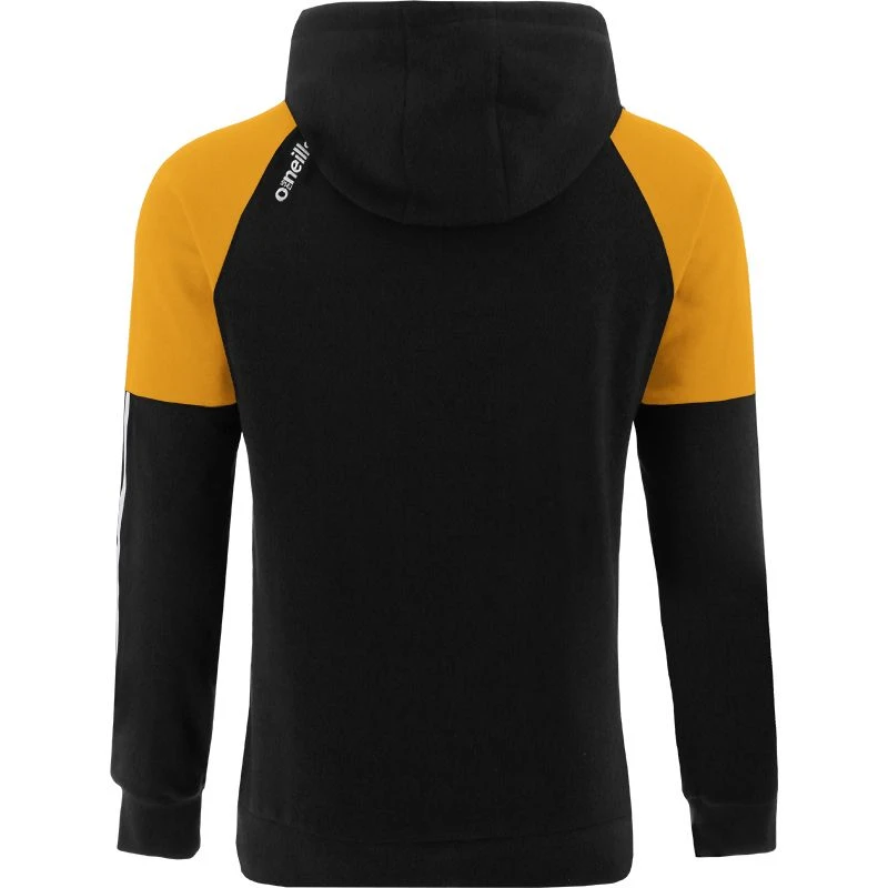 Kids' Oslo Fleece Pullover Hoodie Black / Amber / White - Image 2