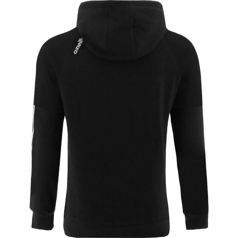 Men's Oslo Fleece Pullover Hoodie Black / White - Image 2