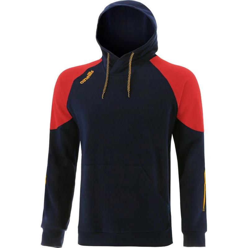 Men's Oslo Fleece Pullover Hoodie Marine / Red / Amber