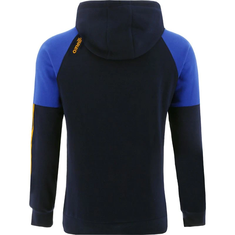 Men's Oslo Fleece Pullover Hoodie Marine / Royal / Amber - Image 2