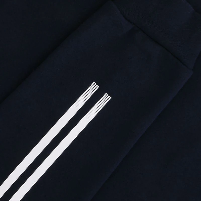 Men's Oslo Fleece Pullover Hoodie Marine / Royal / White - Image 5