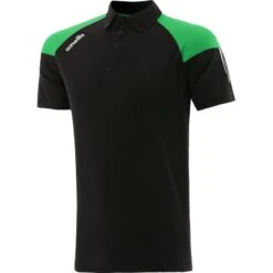 Women's Oslo Polo Shirt Black / Green / White