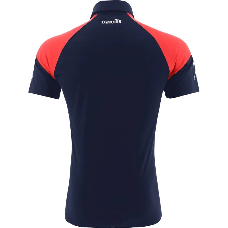Men's Oslo Polo Shirt Marine / Red / White - Image 2