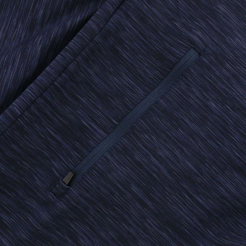 Women's Oslo Brushed Half Zip Top Marine / Red / White - Image 4