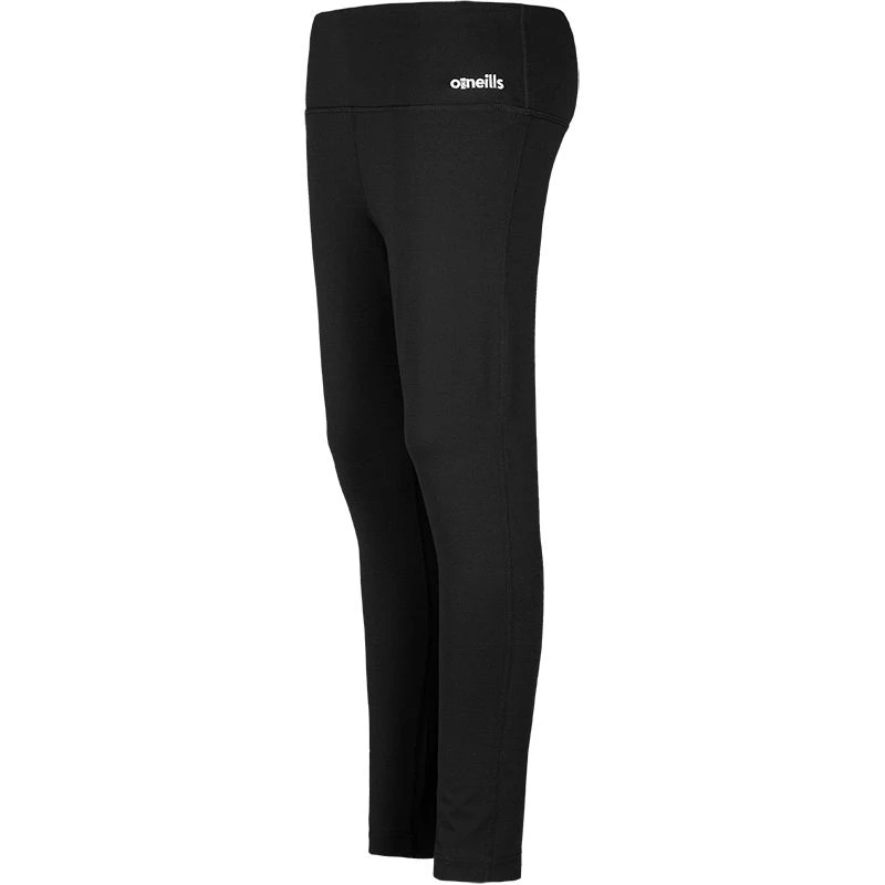 Kids' Piper 7/8 Length Tights Black Silver - Image 2