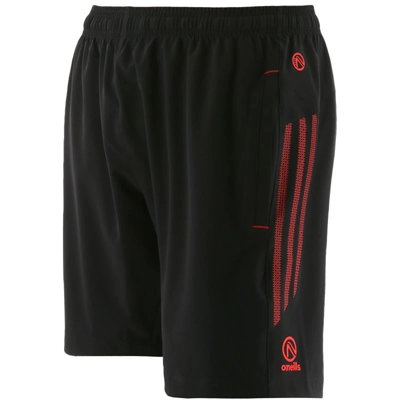 Kids' Pluto Woven Shorts Black / Red - Image 3