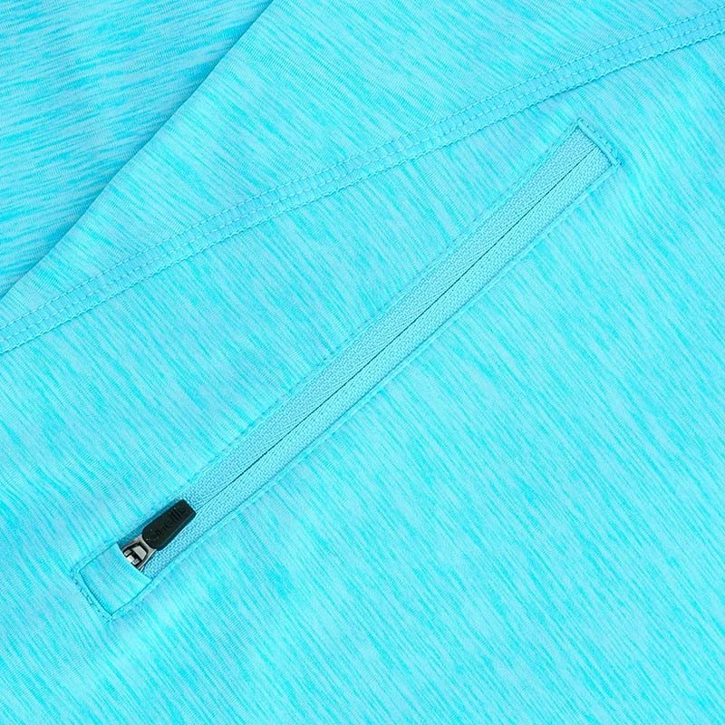 Kids' Pluto Brushed Half Zip Top Blue / Dark Grey - Image 6