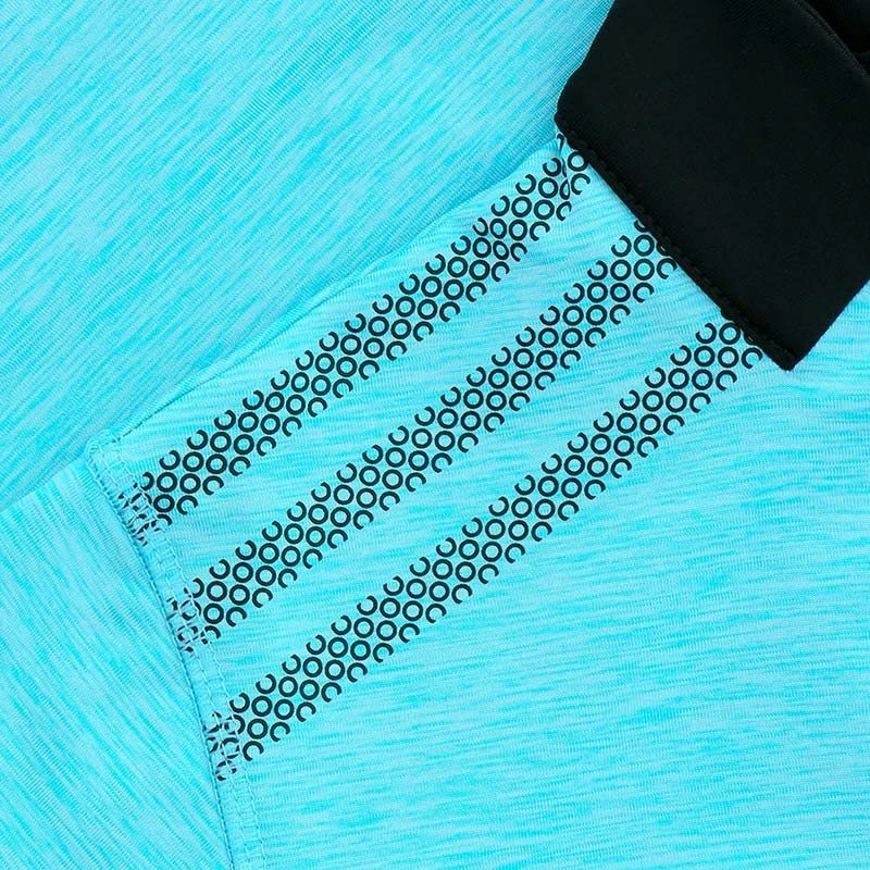 Kids' Pluto Brushed Half Zip Top Blue / Dark Grey - Image 4