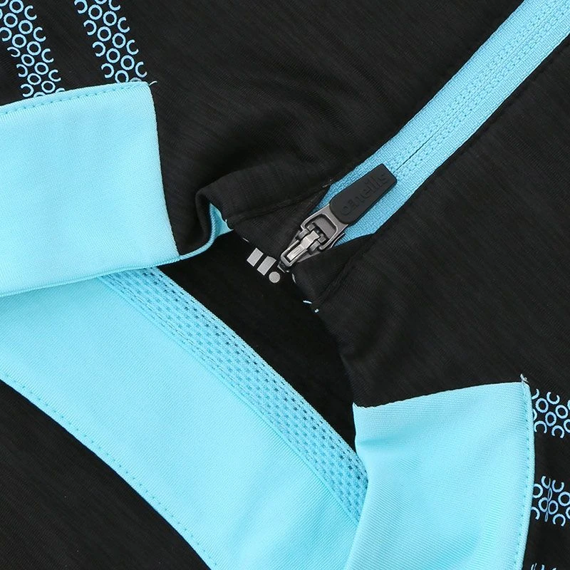 Women's Pluto Brushed Half Zip Top Dark Grey / Blue - Image 5