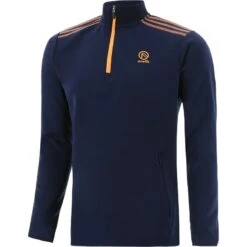Kids' Pluto Hybrid Half Zip Top Marine / Orange