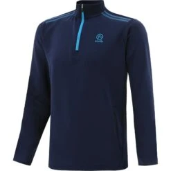 Kids' Pluto 2 Stripe Hybrid Half Zip Top Marine / Blue