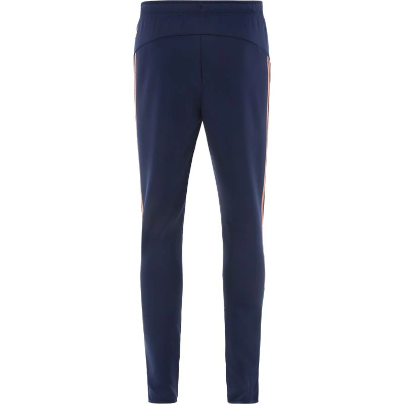 Kids' Pluto Hybrid Skinny Tracksuit Bottoms Marine / Orange - Image 3