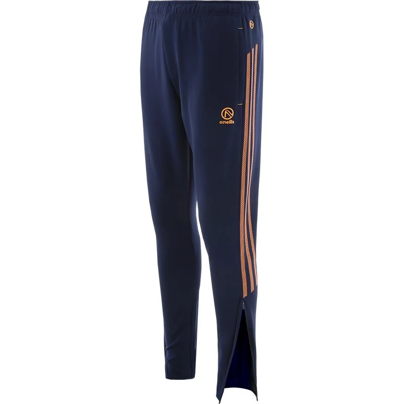 Kids' Pluto Hybrid Skinny Tracksuit Bottoms Marine / Orange